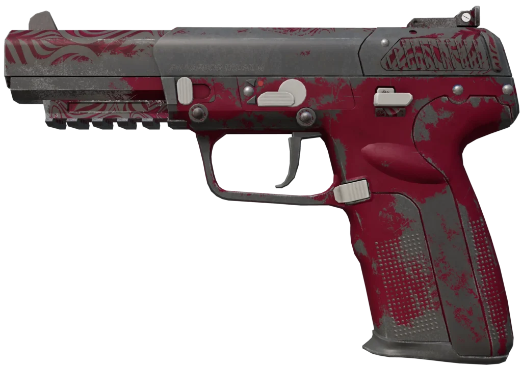 Battle-Scarred Five-SeveN | Crimson Blossom CS2 skin