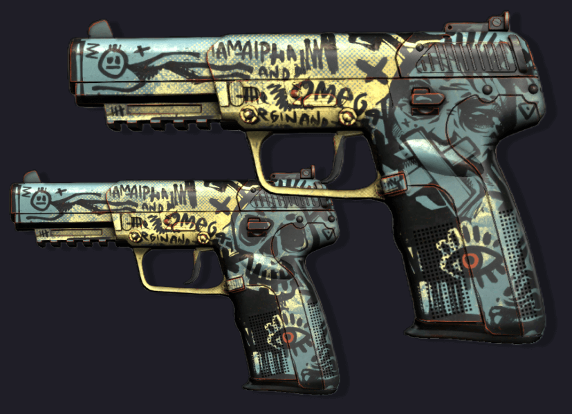 Chinese CS2 - Censored skin Five-SeveN | Scrawl
