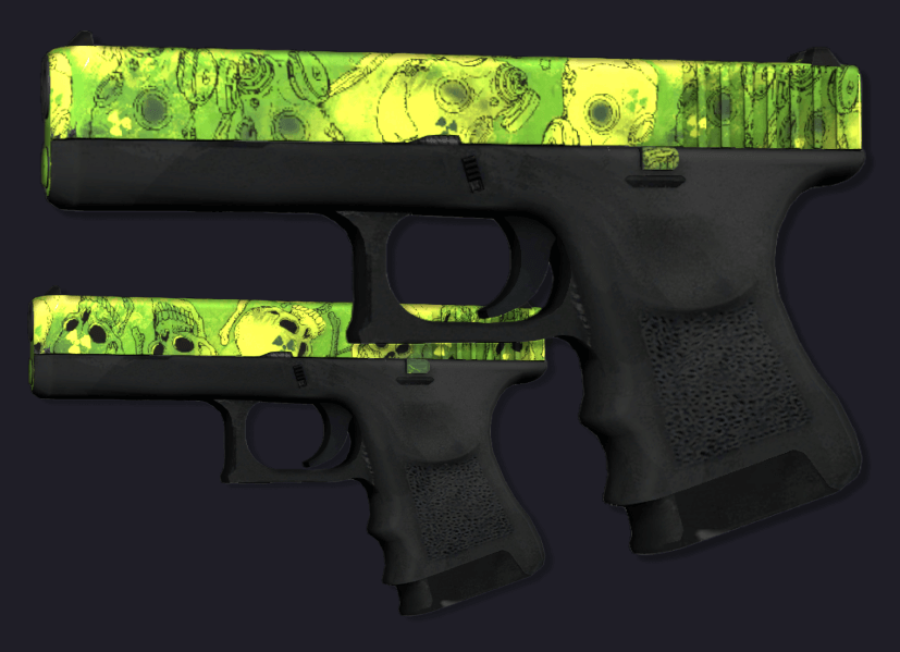 Chinese CS2 - censored skin Glock-18 | Nuclear Garden