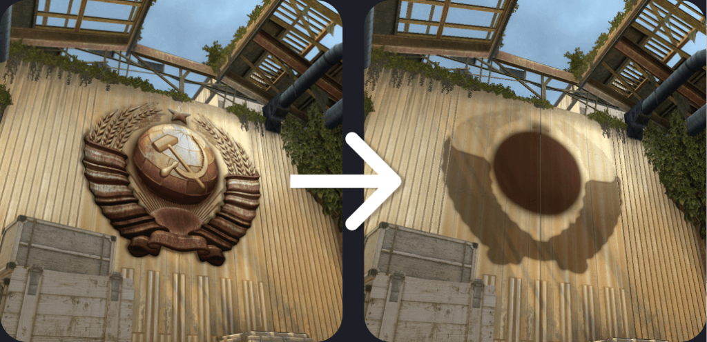 Chinese CS2 - Hammer and Sickle removed