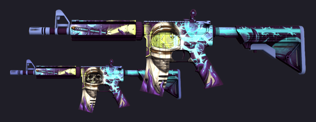 Chinese CS2 - censored skin M4A4 | Desolate Space