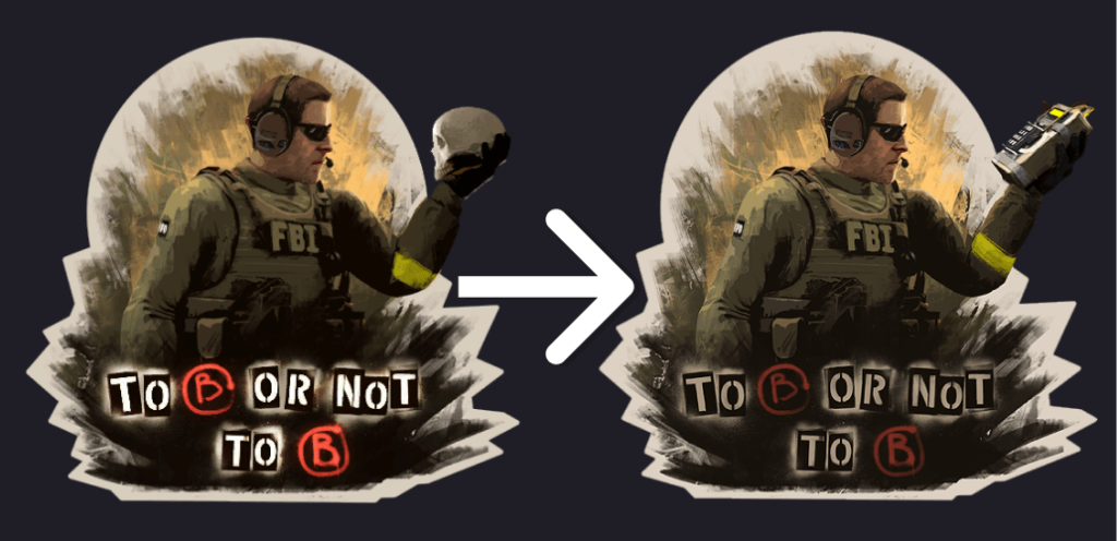 Chinese CS2 - Censored Sticker | To B or not to B
