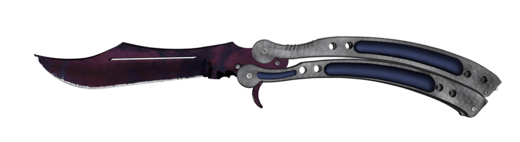 Butterfly Knife | Doppler Black Pearl CS2 skin