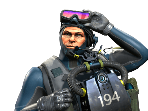 Cmdr. Frank 'Wet Sox' Baroud - SEAL Frogman CS2 agent skin