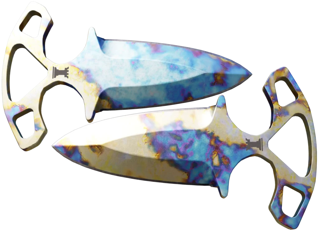 Shadow Daggers | Case Hardened Blue Gem 56